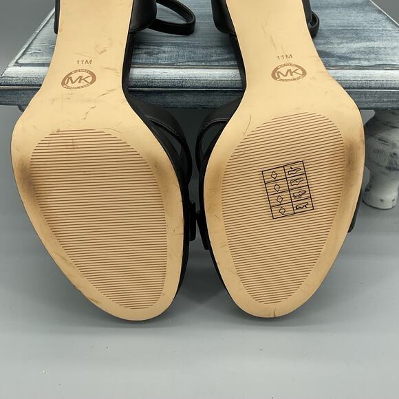 NEW Michael Kors Women’s Alexia Ankle Strap Sandals Black Size 11M - Picture 10 of 10